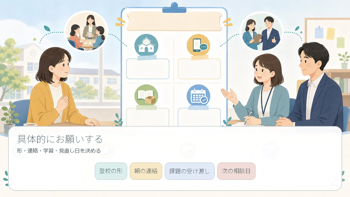 学校へ具体的なお願いを伝える4つのポイント