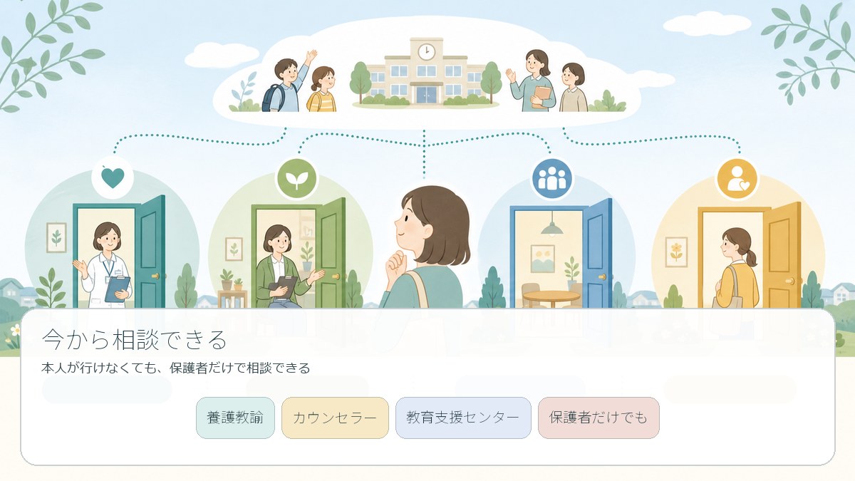 行き渋りの段階から使える3つの相談先