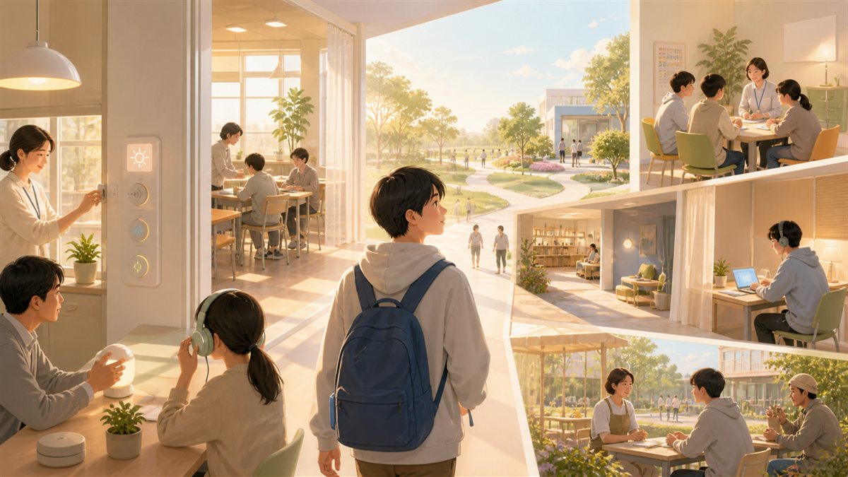 本人を変えず具体的な困りごとに合わせて学習環境を整える姿