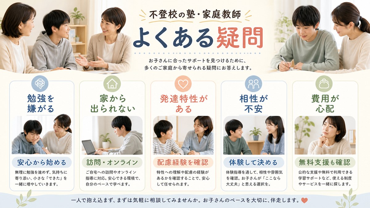診断・形式・開始時期・総額・出席扱いについて相談する親子