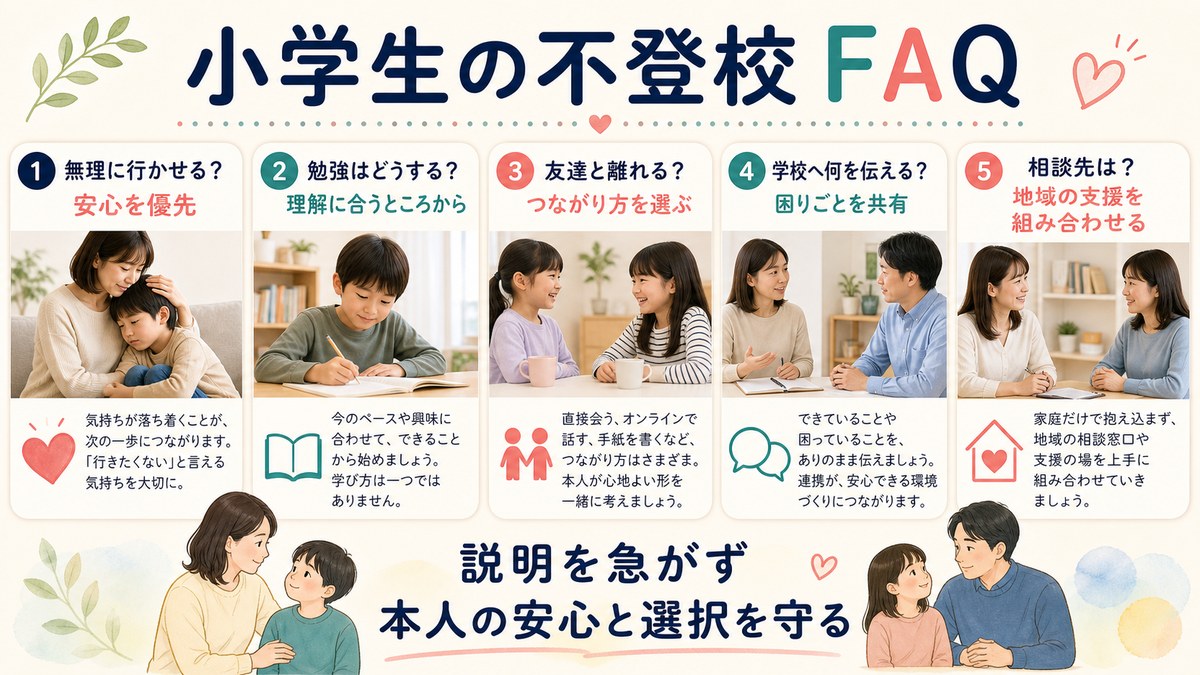 日本人相談員に疑問を尋ねる親子