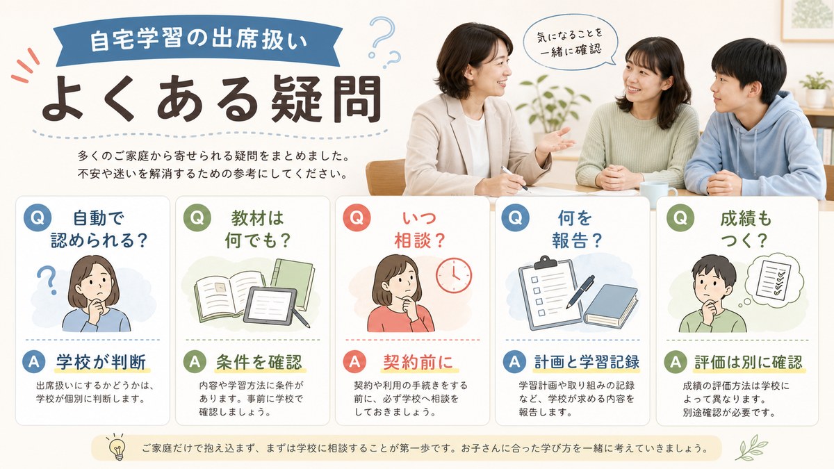 教材要件・学校相談・併用・評定・小学生利用を相談する家族