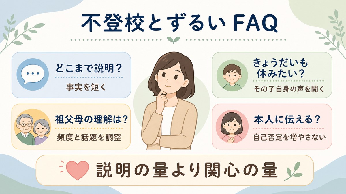 不登校と不公平感に関するよくある質問