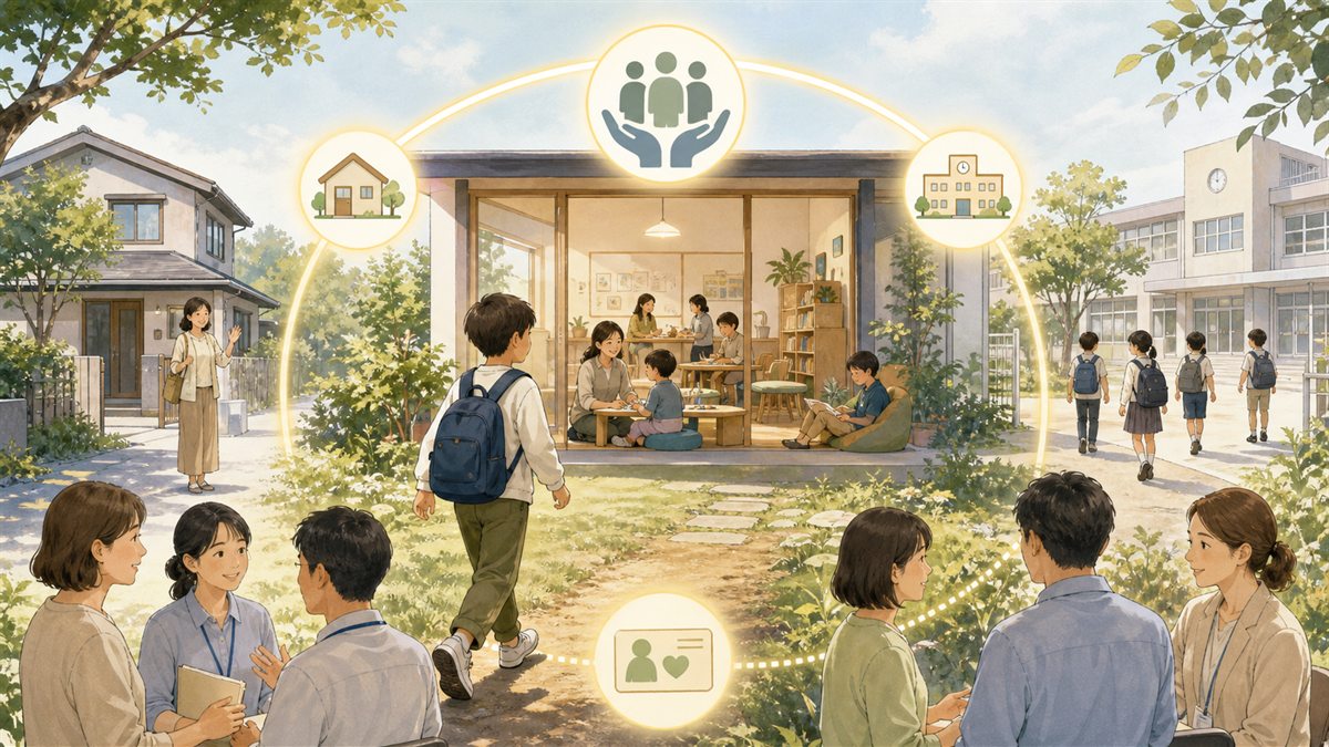 家と学校の間で本人が選べる公的支援の第三の居場所