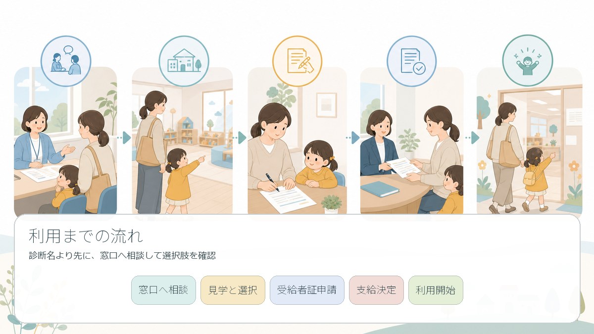 児童発達支援の相談から利用開始までの5ステップ
