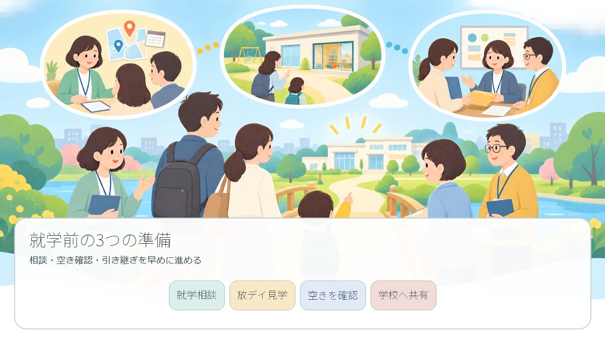 就学前に準備する就学相談・放デイ・学校への引き継ぎ