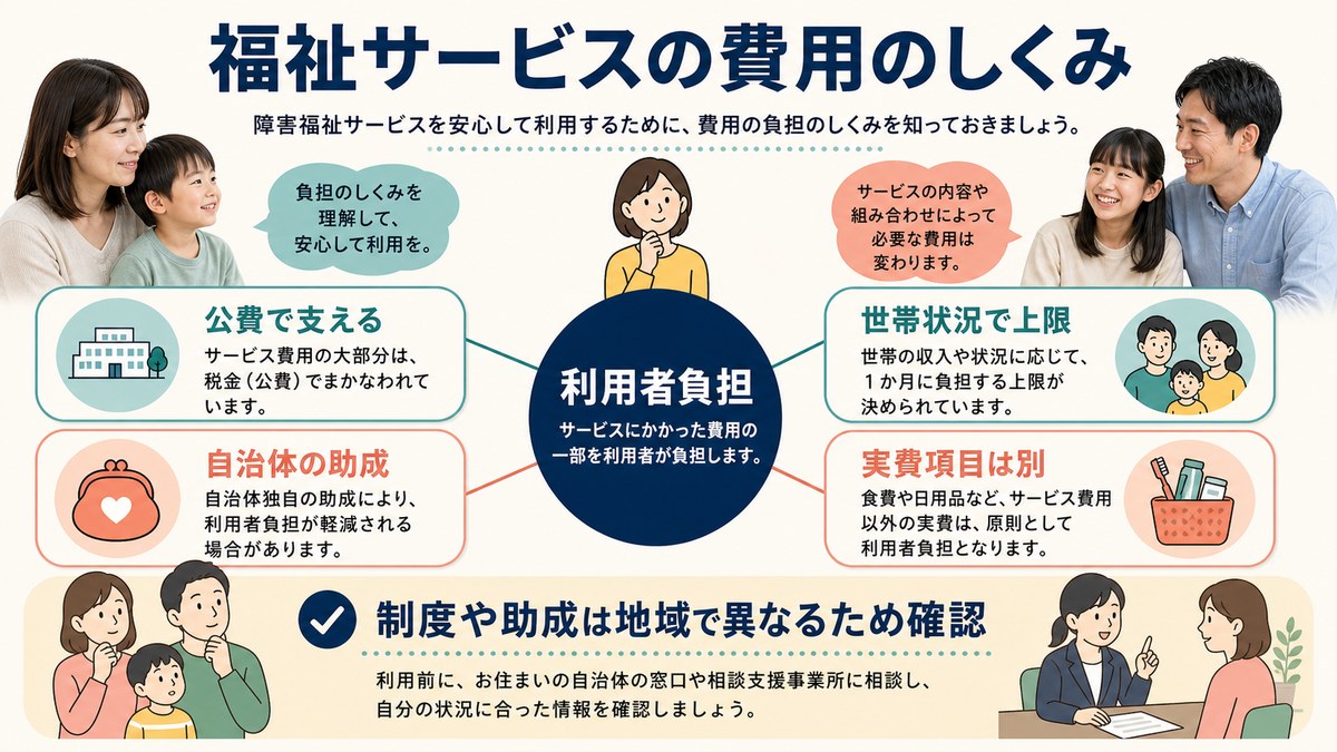 公費負担・世帯上限・就学前支援・別途実費の費用構造