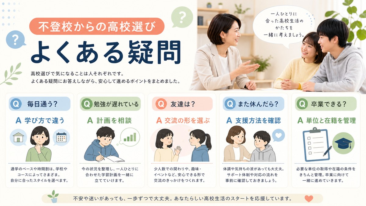 入学・出席・友人関係・親の役割・合理的配慮を相談する親子