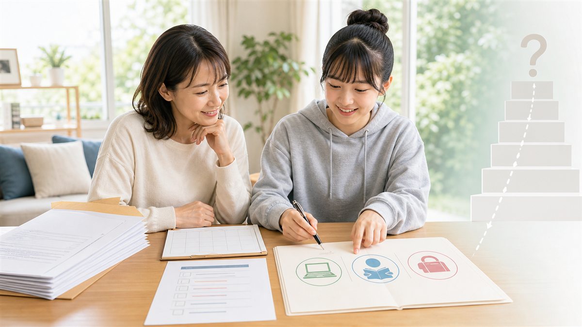 偏差値ではなく本人との相性を軸に出願準備を始める中学生と保護者