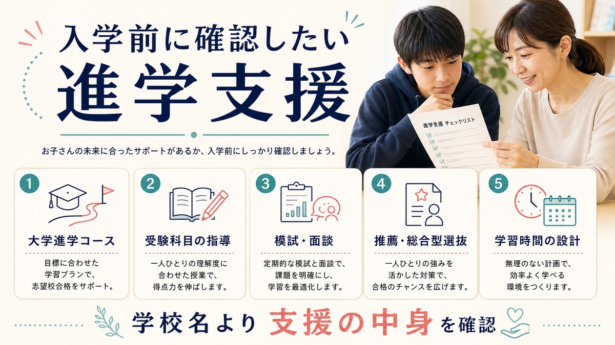 受験環境・外部対策と費用・活動記録を相談する親子