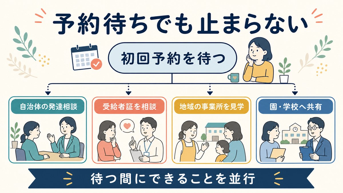 予約待ちの間に家庭・学校・地域で並行してできること