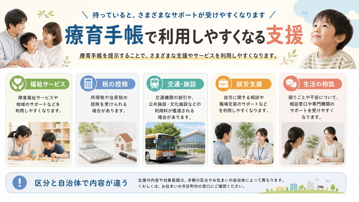 手当・税・交通・自動車・公共料金・民間割引・就労支援の分野