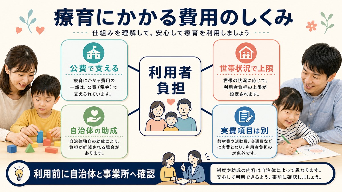公費負担・世帯別上限・就学前支援・別途実費の費用構造