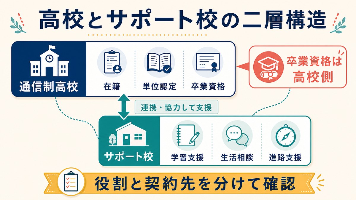 単位・卒業と日々の伴走の役割分担