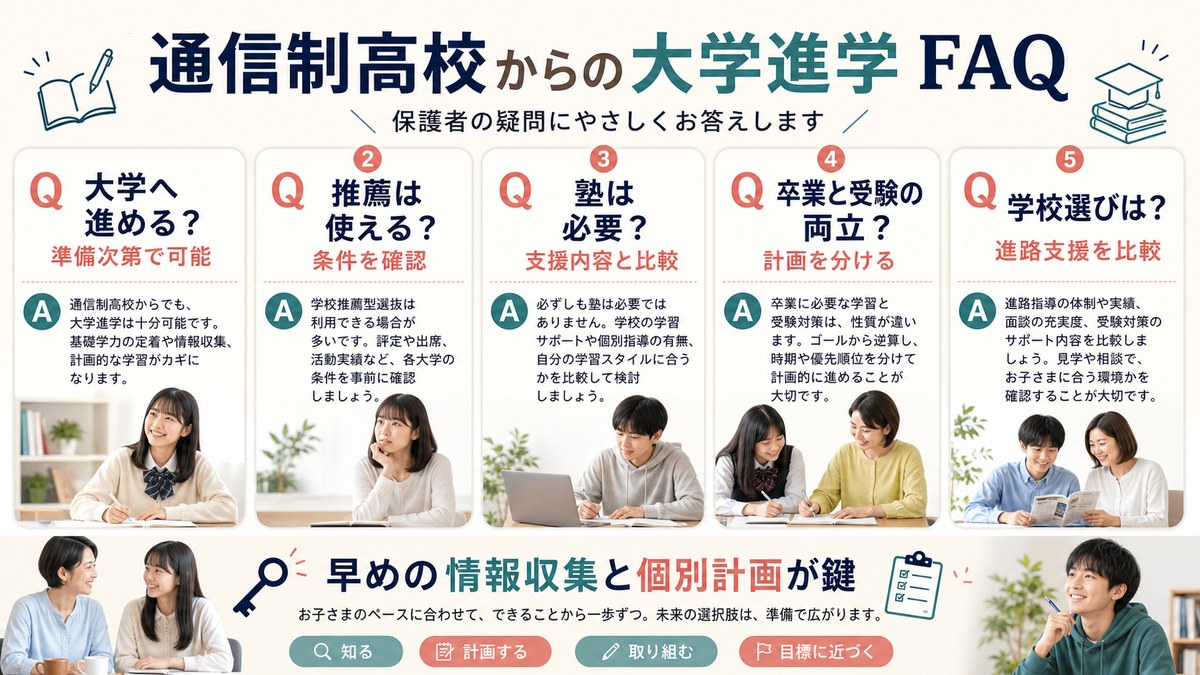 出願資格・評定・高認・理系・塾併用を相談する家族