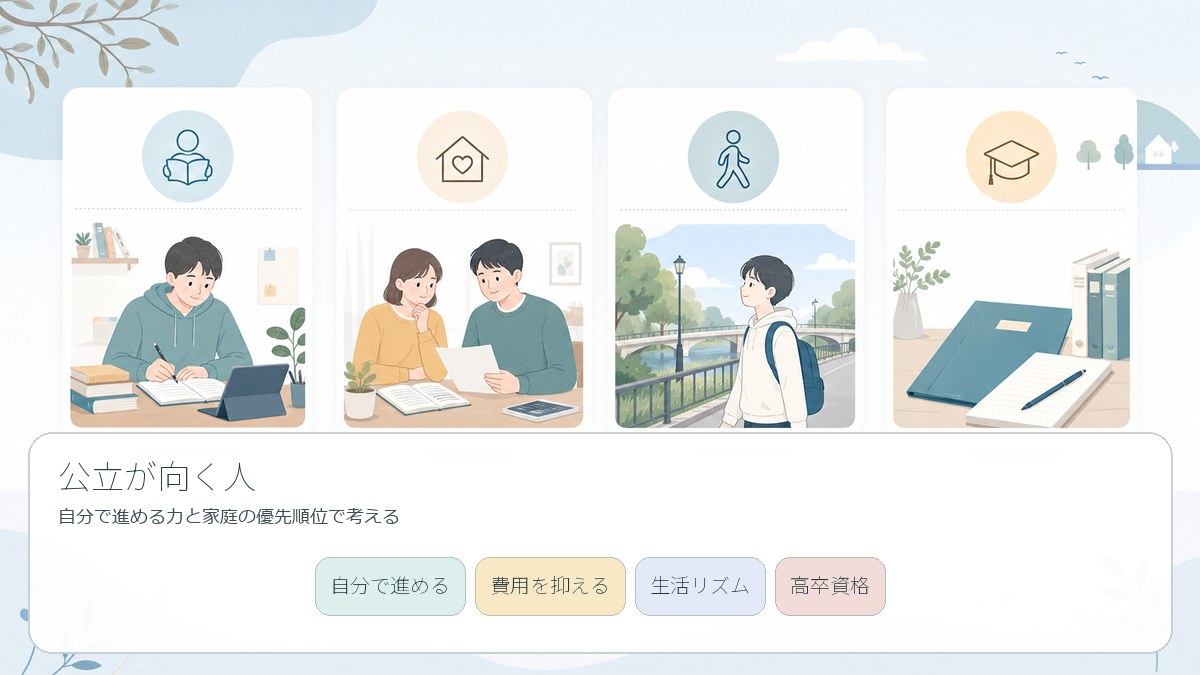 公立通信制高校が向いている4つの状況