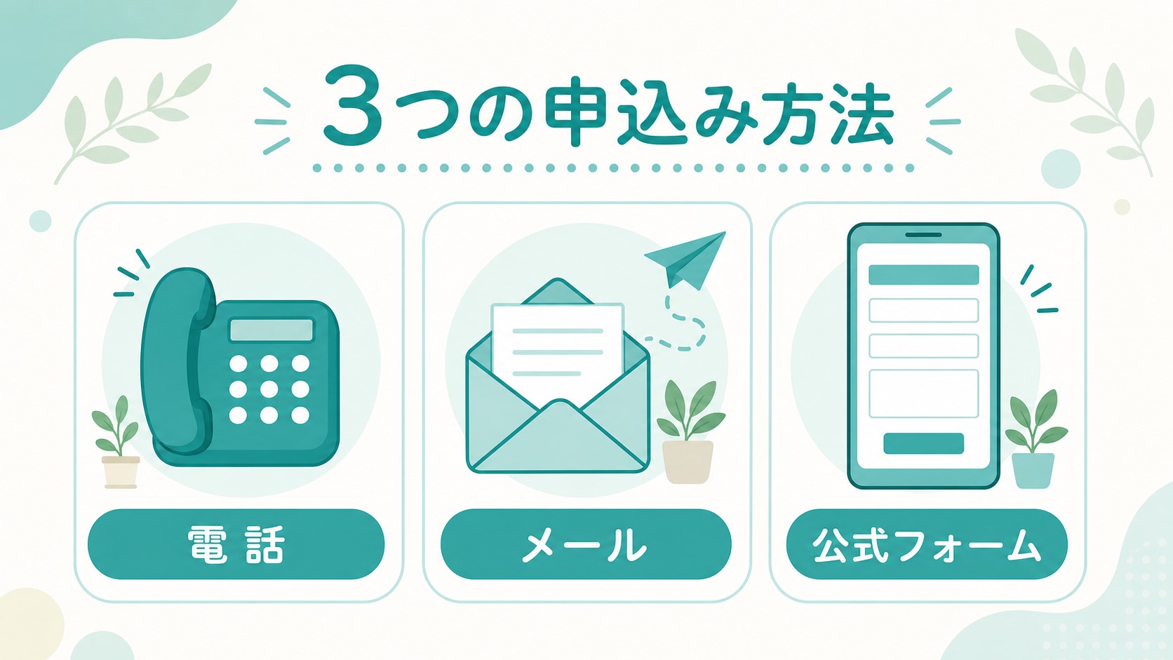 ステップ1:見学・体験の申し込み方法