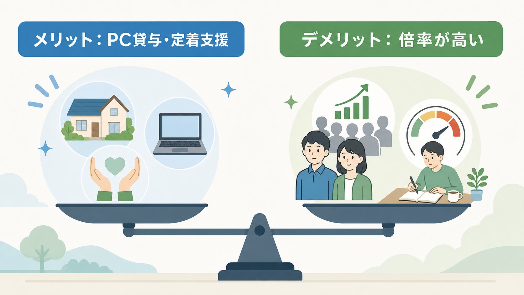 在宅利用のメリットとデメリット