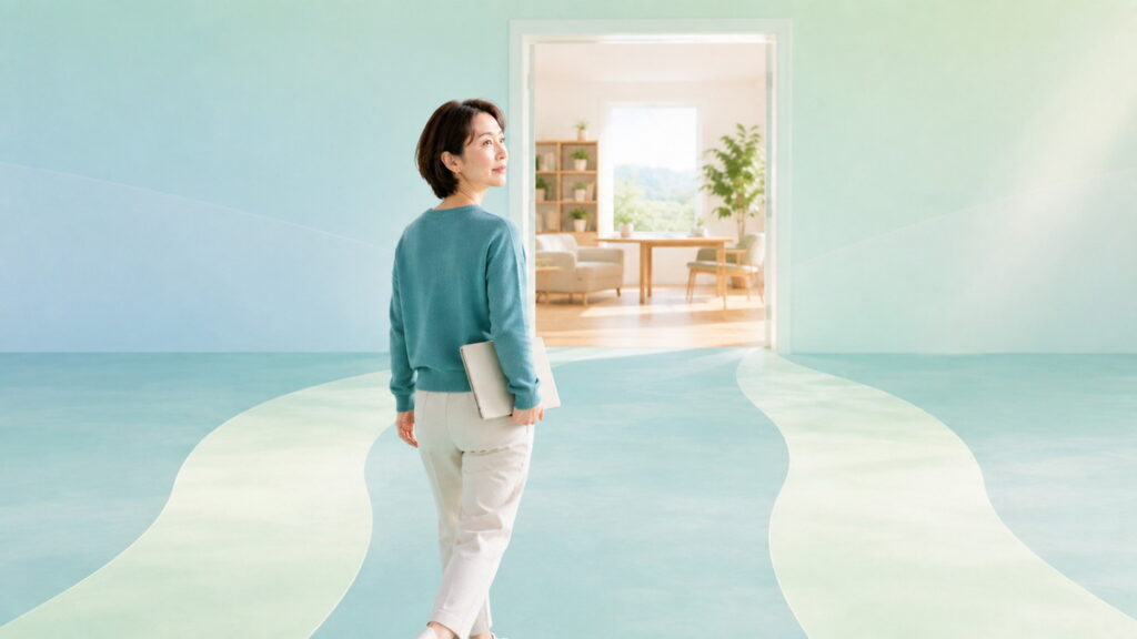 二つの道から自分に合う支援の扉へ進む日本人女性